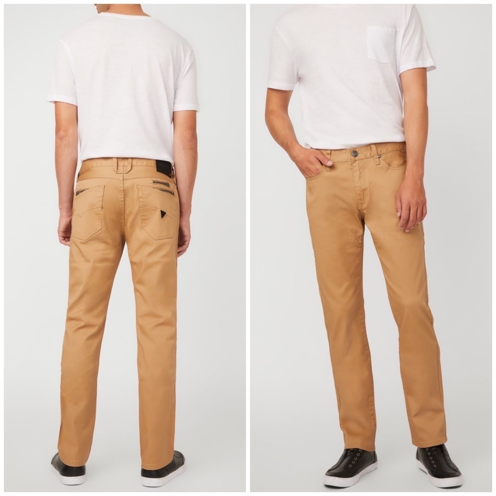 New GUESS Harlem Slim-Fit Coated Jeans SZ 38x32